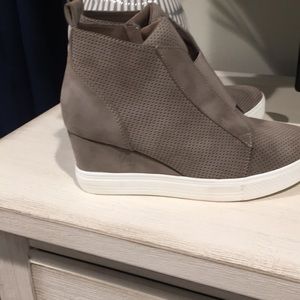 Gray hightops wore one time